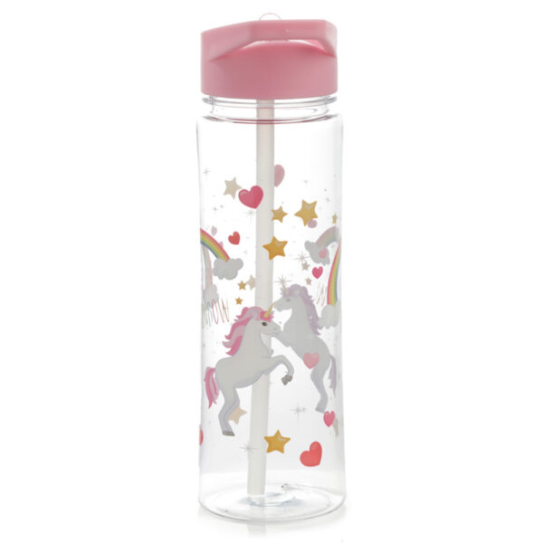 Reusable Shatterproof Water Bottle 550ml - Enchanted Rainbows Unicorn - Image 7