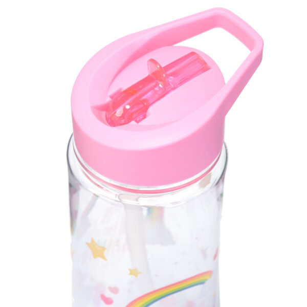 Reusable Shatterproof Water Bottle 550ml - Enchanted Rainbows Unicorn - Image 8