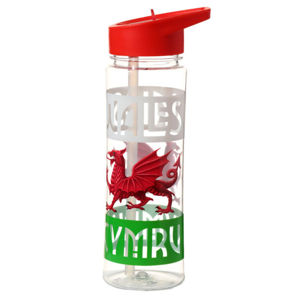 Reusable Water Bottle 550ml - Welsh Dragon Wales (Cymru) Souvenir - Image 2