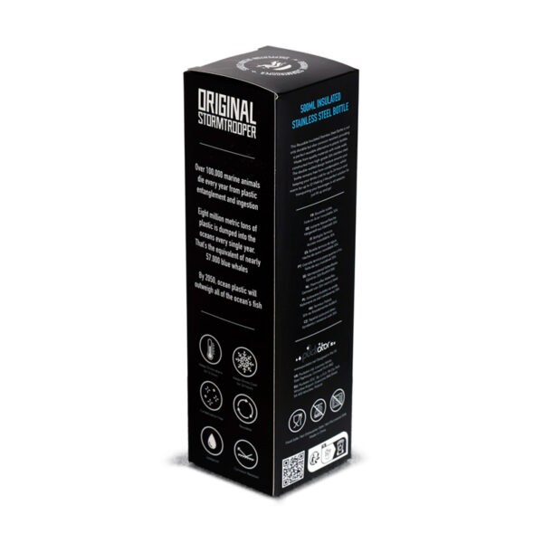Reusable Insulated Drinks Bottle 500ml - The Original Stormtrooper Black - Image 5