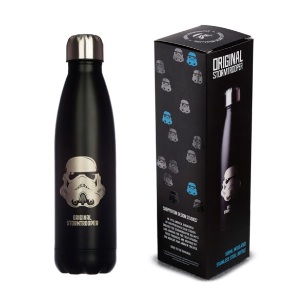 Reusable Insulated Drinks Bottle 500ml - The Original Stormtrooper Black - Image 6