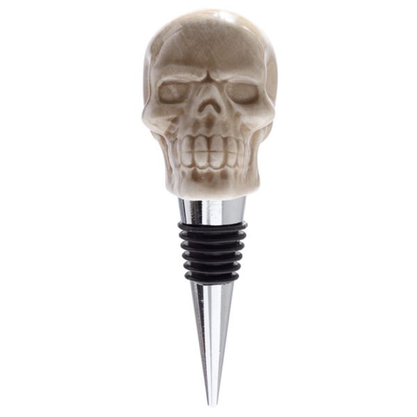 Novelty Ceramic Bottle Stopper - Skull - Image 3