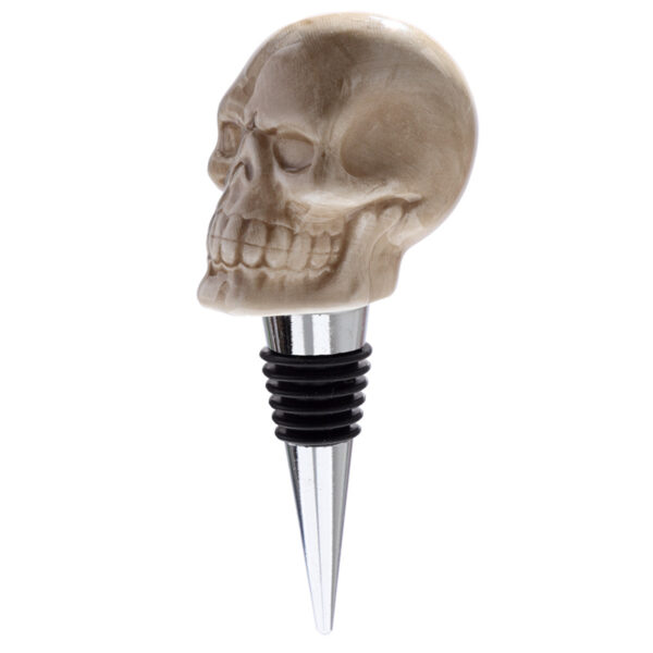 Novelty Ceramic Bottle Stopper - Skull - Image 4