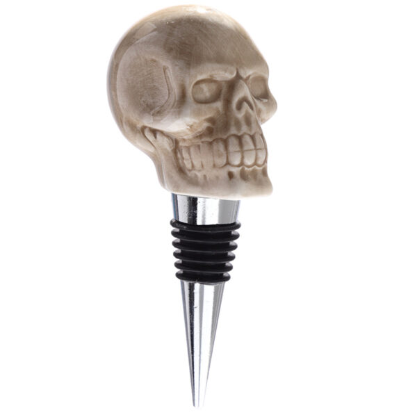 Novelty Ceramic Bottle Stopper - Skull - Image 5