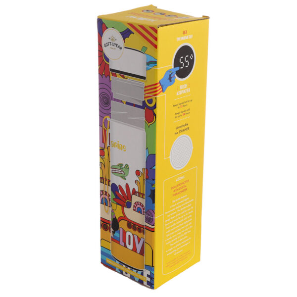 Reusable Insulated Drinks Bottle Digital Thermometer - Yellow Submarine - Image 7