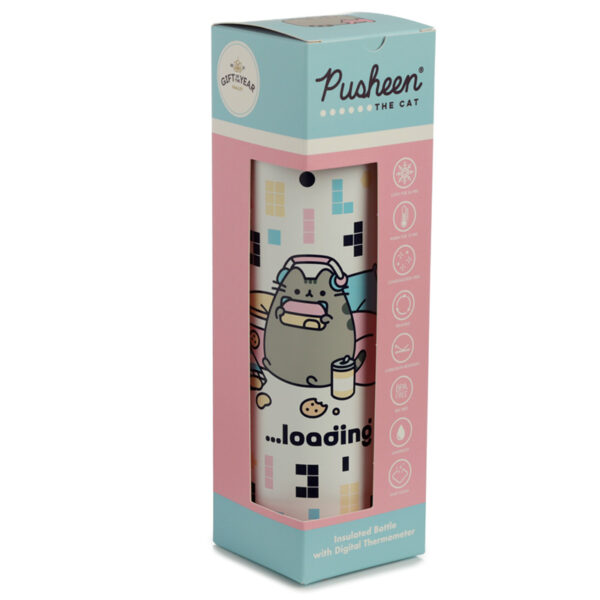 Reusable Insulated Drinks Bottle Digital Thermometer - Pusheen the Cat Gaming - Image 3