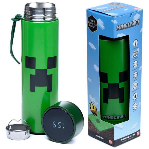 Reusable Insulated Drinks Bottle Digital Thermometer - Minecraft Creeper - Image 11