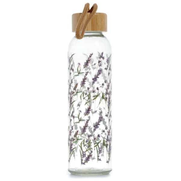 Reusable Glass Water Bottle - Lavender Fields Pick of the Bunch - Image 4