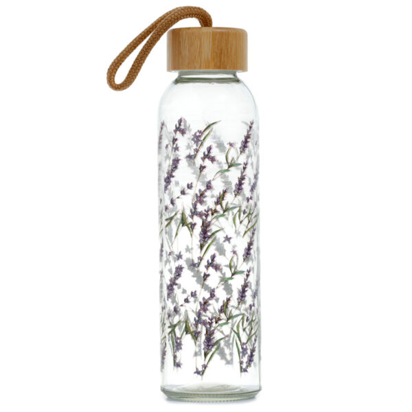 Reusable Glass Water Bottle - Lavender Fields Pick of the Bunch - Image 5