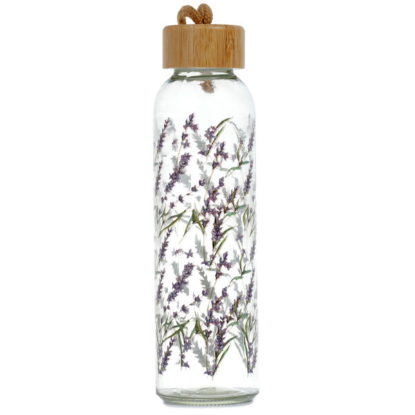 Reusable Glass Water Bottle - Lavender Fields Pick of the Bunch - Image 6