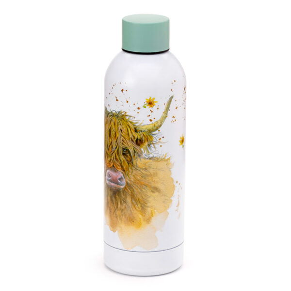 Reusable Insulated Drinks Bottle 530ml - Jan Pashley Highland Coo Cow - Image 4