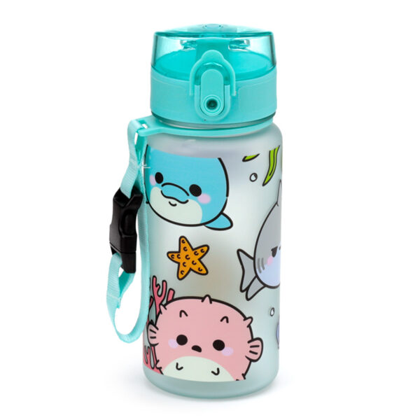 350ml Shatterproof Pop Top Children's Water Bottle - Adoramals Sealife - Image 3