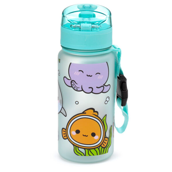 350ml Shatterproof Pop Top Children's Water Bottle - Adoramals Sealife - Image 6