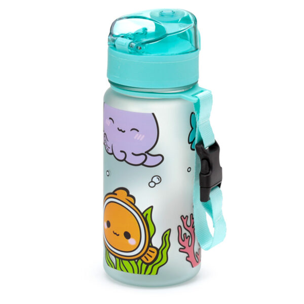 350ml Shatterproof Pop Top Children's Water Bottle - Adoramals Sealife - Image 7