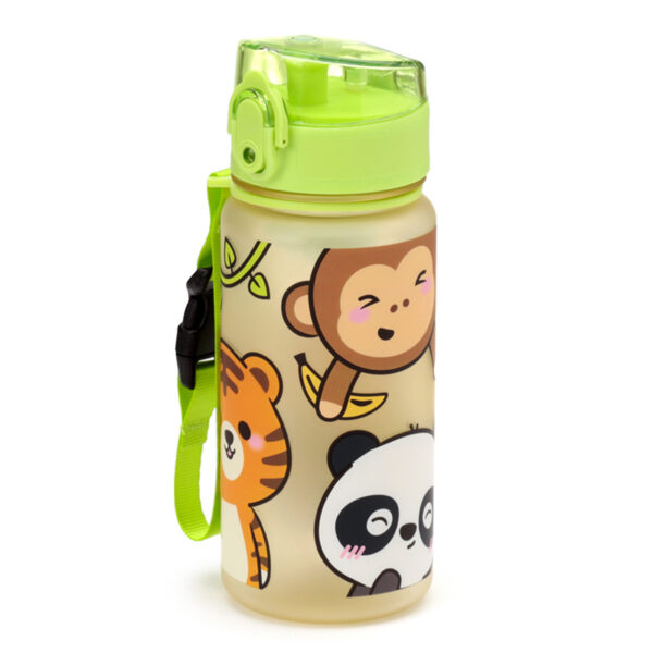 350ml Shatterproof Pop Top Children's Water Bottle - Adoramals Wild - Image 4