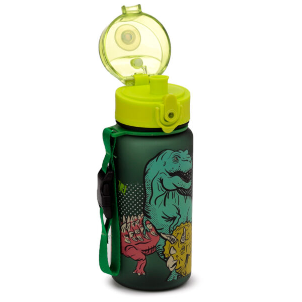 350ml Shatterproof Pop Top Children's Water Bottle - Dinosauria - Image 2