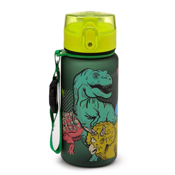 350ml Shatterproof Pop Top Children's Water Bottle - Dinosauria - Image 3