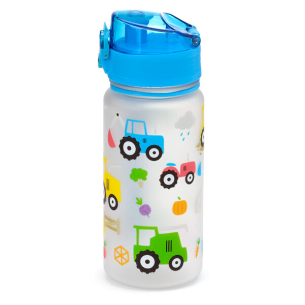 350ml Shatterproof Pop Top Children's Water Bottle - Little Tractors - Image 5