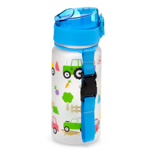 350ml Shatterproof Pop Top Children's Water Bottle - Little Tractors - Image 8