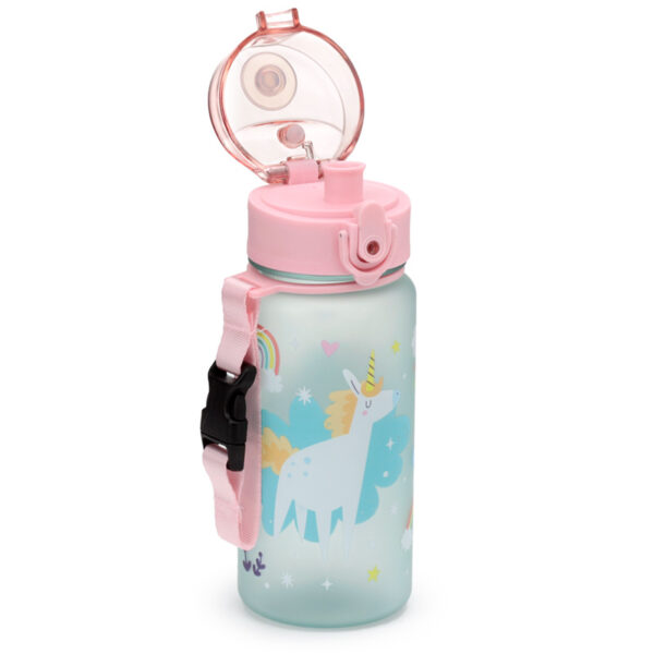 350ml Shatterproof Pop Top Children's Water Bottle - Unicorn Magic - Image 2