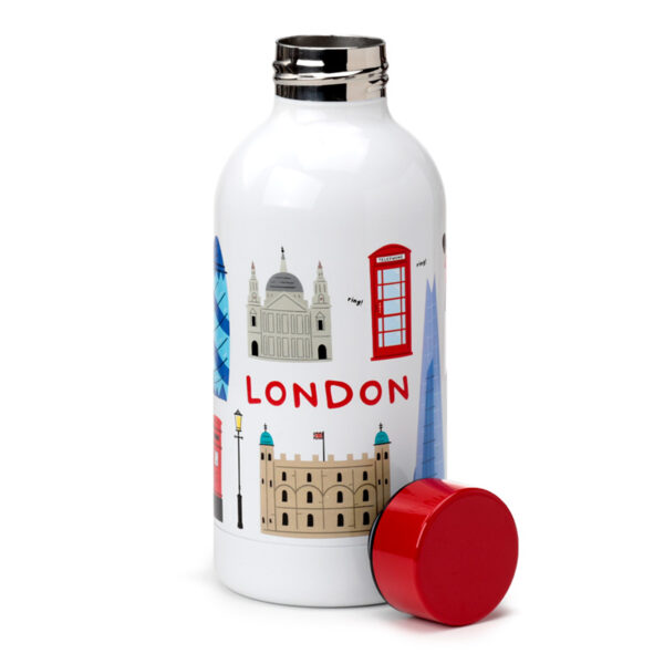 Reusable Insulated Drinks Bottle 350ml - London Souvenir - Image 2