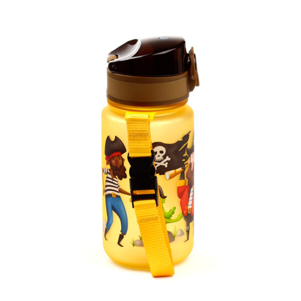 350ml Shatterproof Pop Top Children's Water Bottle - Jolly Rogers Pirates - Image 6