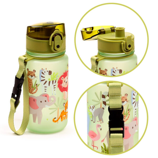 350ml Shatterproof Pop Top Children's Water Bottle - Zooniverse - Image 7