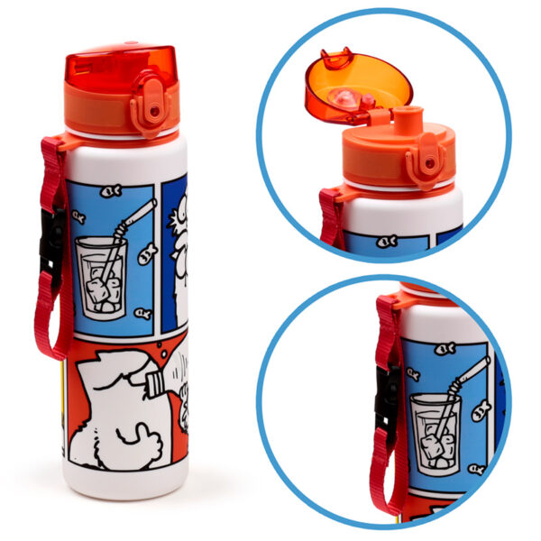600ml Shatterproof Pop Top Water Bottle - Simon's Cat 2024 - Image 7