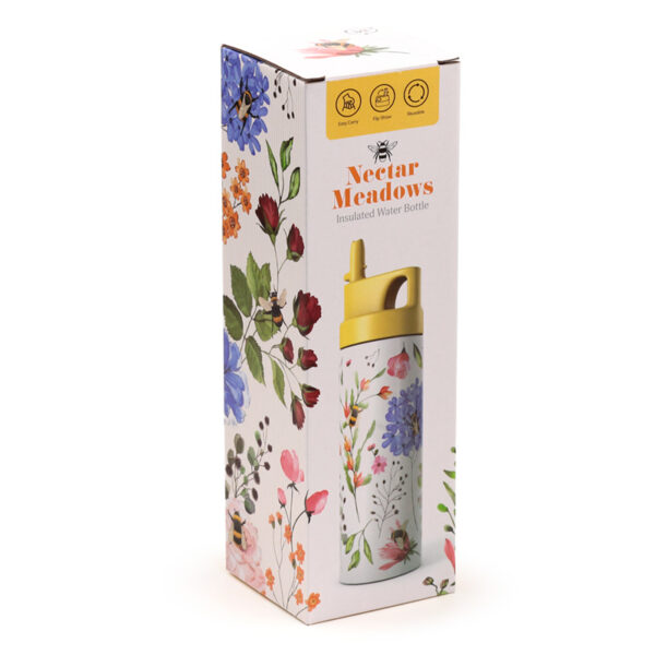 Reusable Insulated Flip Top Drinks Bottle 500ml - Nectar Meadows - Image 2