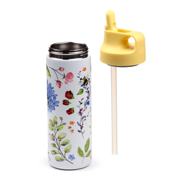 Reusable Insulated Flip Top Drinks Bottle 500ml - Nectar Meadows - Image 4