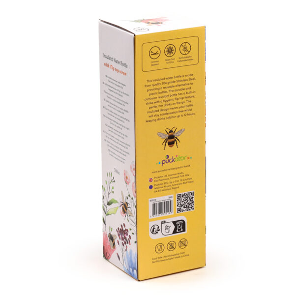 Reusable Insulated Flip Top Drinks Bottle 500ml - Nectar Meadows - Image 8