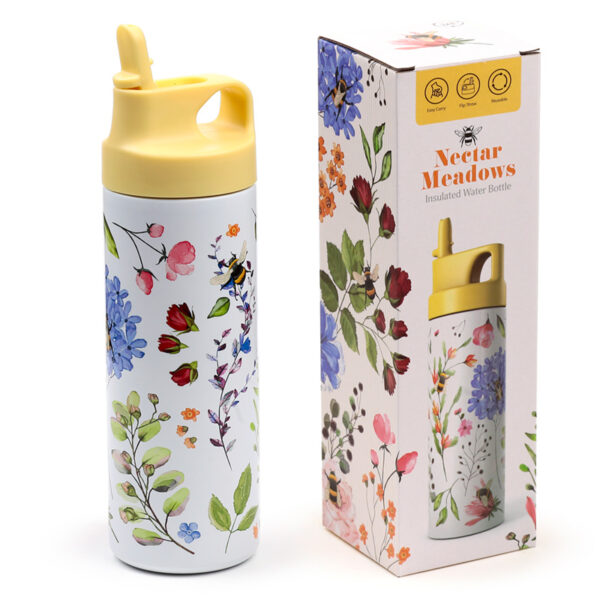 Reusable Insulated Flip Top Drinks Bottle 500ml - Nectar Meadows - Image 9