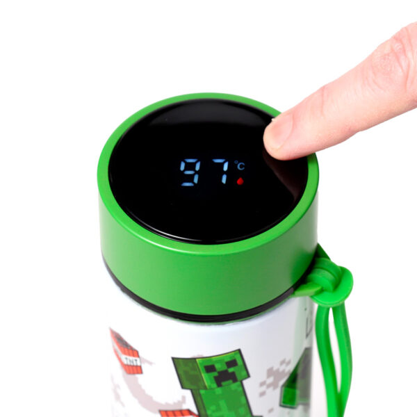 Reusable Insulated Drinks Bottle Digital Thermometer - Minecraft SSS… BOOM - Image 3
