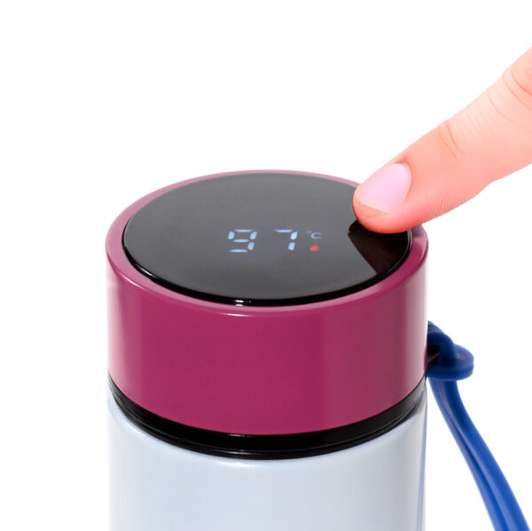 Reusable Insulated Drinks Bottle Digital Thermometer - Minecraft Axolotl - Image 3