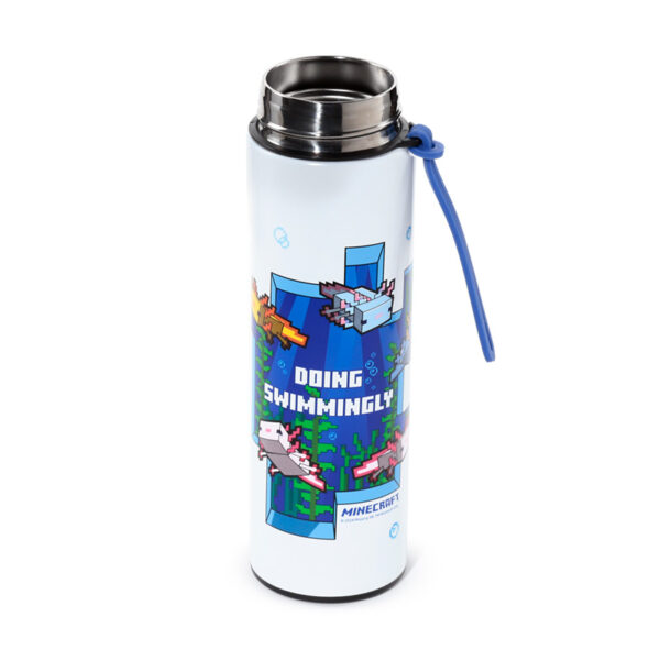 Reusable Insulated Drinks Bottle Digital Thermometer - Minecraft Axolotl - Image 10