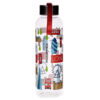 Reusable Water Bottle with Metallic Lid - London Icons - Image 4