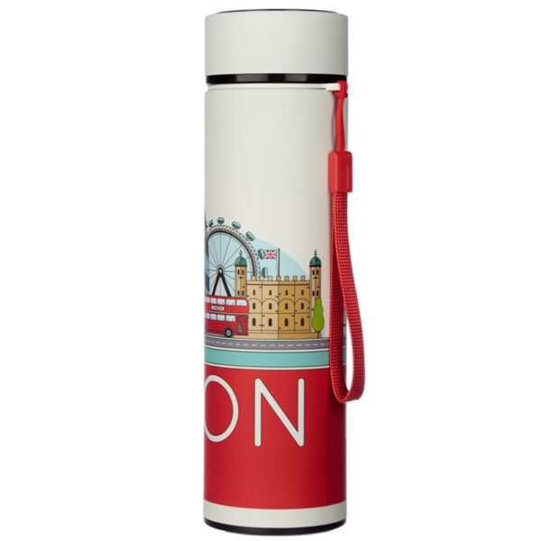 Reusable Insulated Drinks Bottle Digital Thermometer - London Icons - Image 4