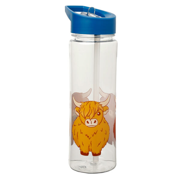 Reusable Water Bottle 550ml - Highland Coo Cow - Image 4