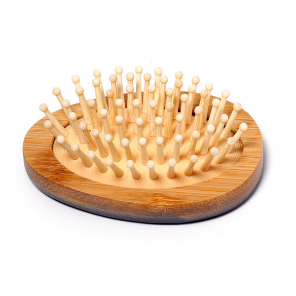 Bamboo Shaped Hair Brush - Adoramals Hedgehog - Image 3