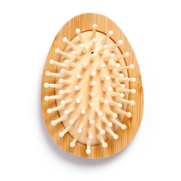 Bamboo Shaped Hair Brush - Adoramals Hedgehog - Image 5