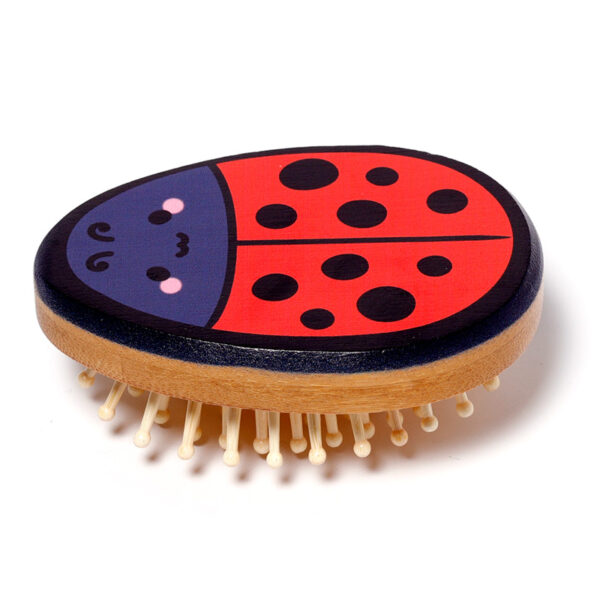Bamboo Shaped Hair Brush - Adoramals Tilly the Ladybird - Image 2