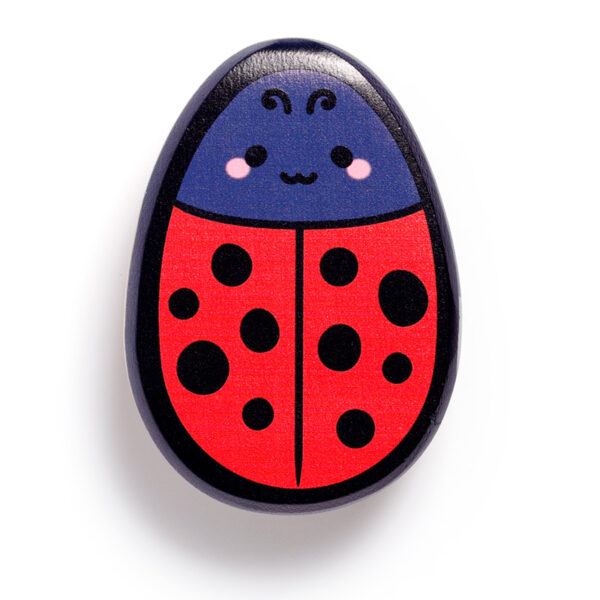 Bamboo Shaped Hair Brush - Adoramals Tilly the Ladybird - Image 4