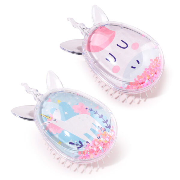 Glitter Shaped Hair Brush - Unicorn Magic - Image 2