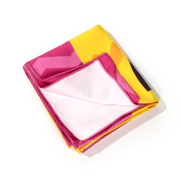 Microfibre Beach Towel - Good Vibes Pineapple - Image 5
