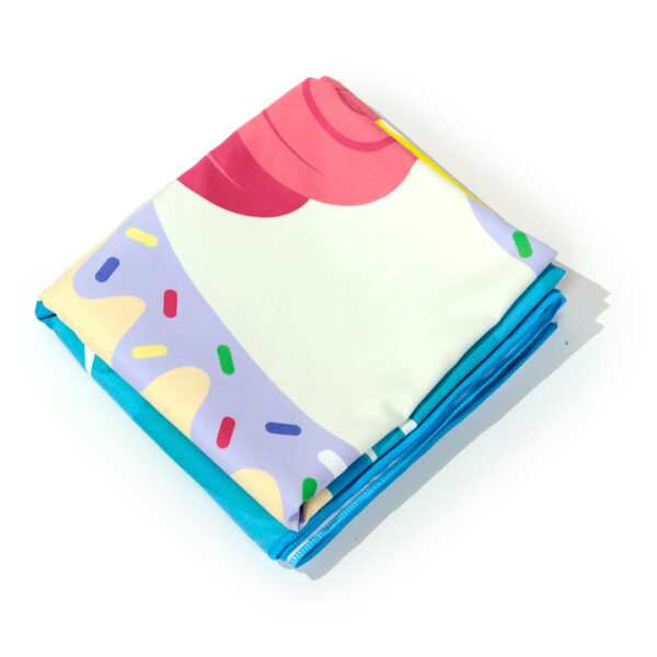 Microfibre Beach Towel - Vacation Vibes Unicorn - Image 4