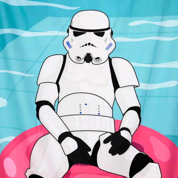 Microfibre Beach Towel - The Original Stormtrooper Pool Day Off - Image 3