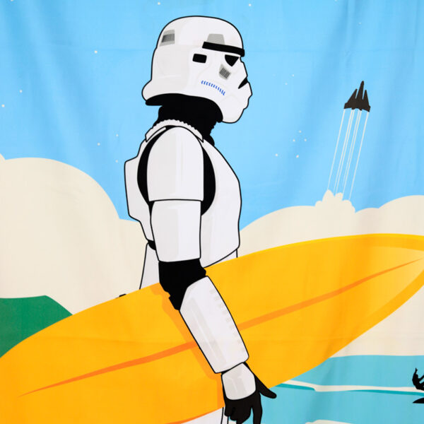 Microfibre Beach Towel - The Original Stormtrooper Surf Day Off - Image 3