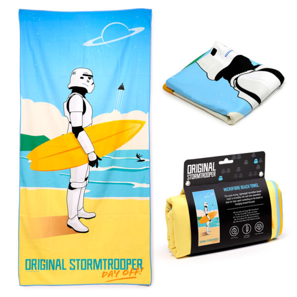 Microfibre Beach Towel - The Original Stormtrooper Surf Day Off - Image 9