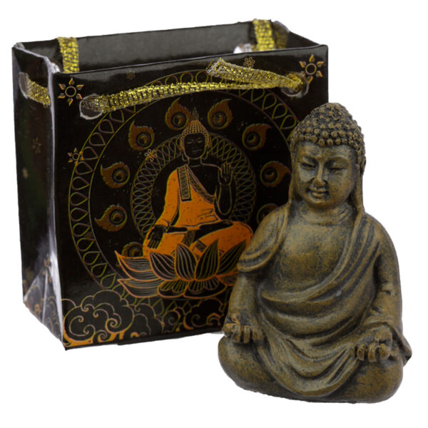 Mini Thai Buddha Figurine in a Gift Bag - Image 3