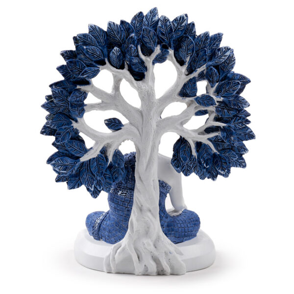 Decorative White & Blue Thai Buddha - Tree of Life - Image 5